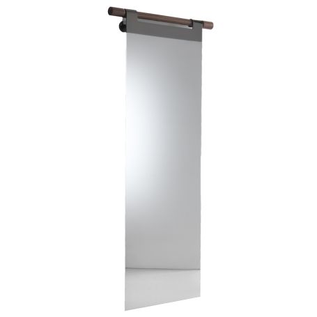 Walnut Hook Hang Wall Mirror