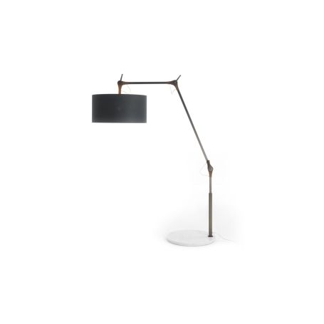 Gary Floor Lamp Walnut Marble Base