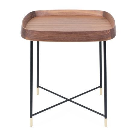 Fritz 4 Square Side Table Walnut 