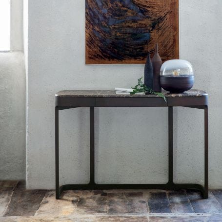 Blush Console Moka Emperador Brown Marble