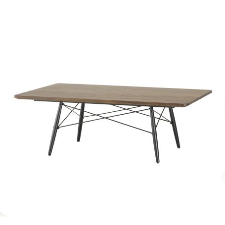Eames Rectangular Coffee Table Black Ash Base