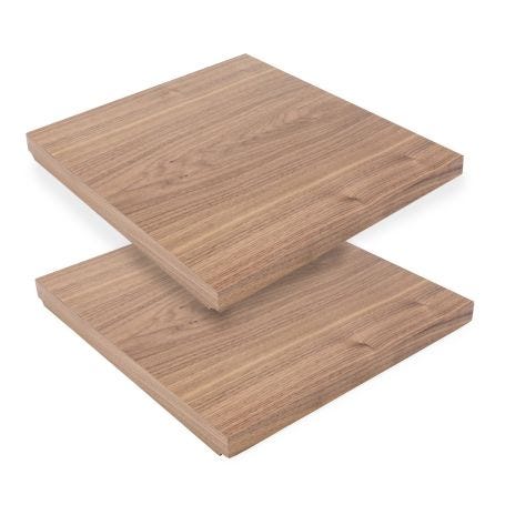 Tower Pair of Small Shelves Walnut
