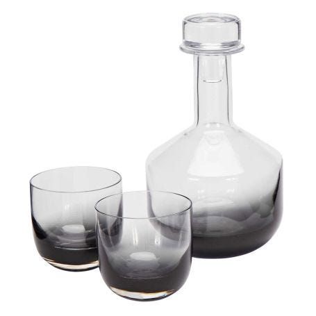 Tank Whiskey Glass Set of 2 Black