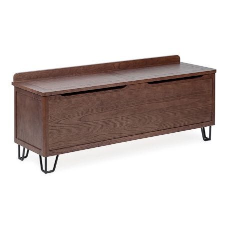 Brunel Blanket Box Dark Wood