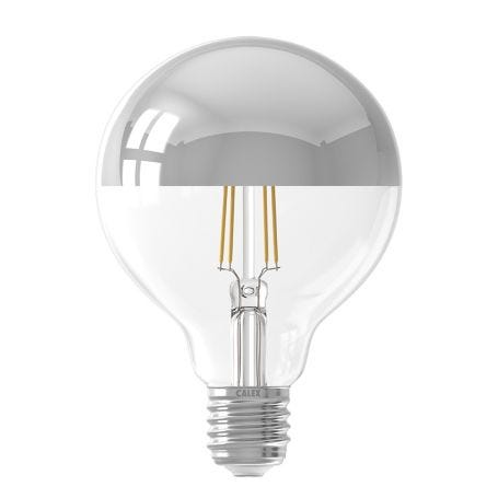 Globe Mirror Chrome Top LED Bulb E27 3.5W Dimmable