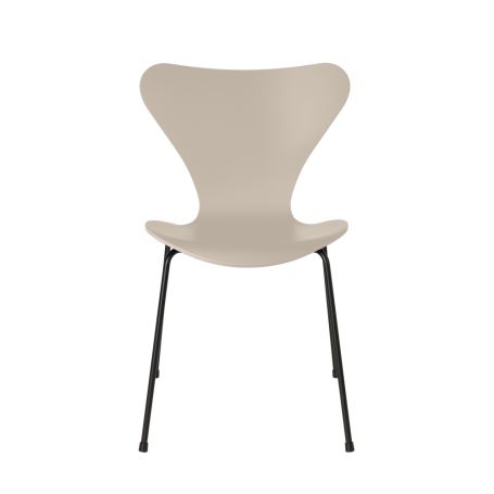 Series 7 Chair Coloured Ash Black Legs Light Beige