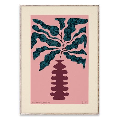 Flower Studies Prickblad Print by Veronica Rönn