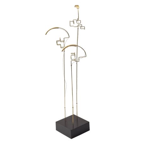 Boucle LED Portable Table Lamp Brass