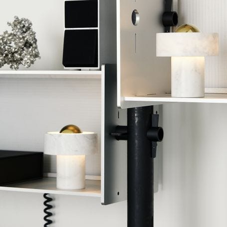 Stone LED Portable Outdoor Table Lamp
