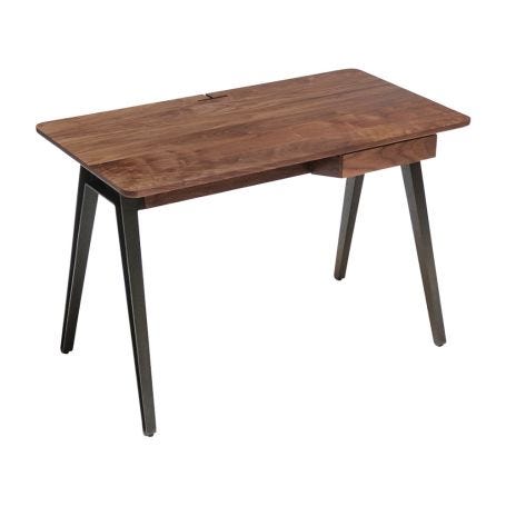 Orson Compact Desk in Danish oiled walnut