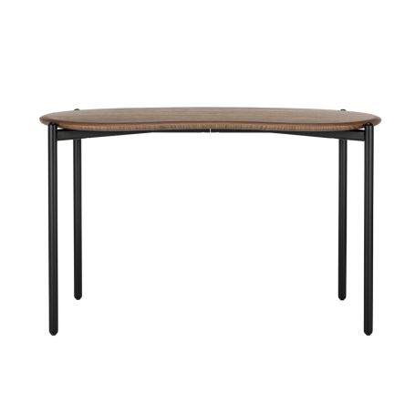 Lunat Desk Walnut Top Black Base