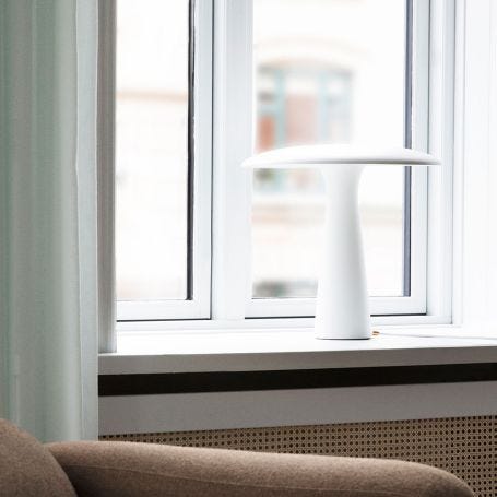 Shelter Table Lamp White