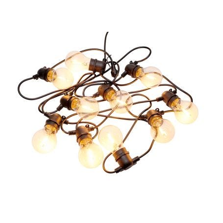 Tobias LED Outdoor String Lights Clear Glass Supplement Set