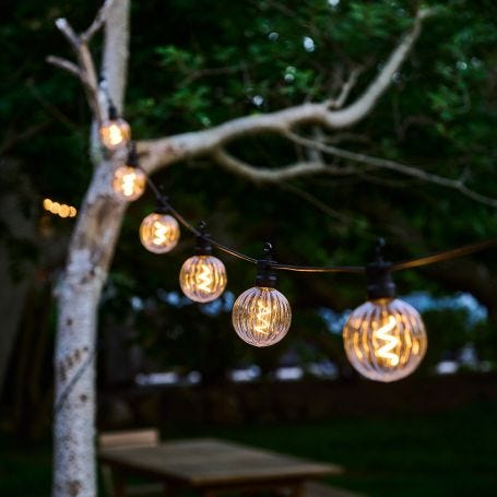Luke LED Outdoor String Lights Clear Supplement Set