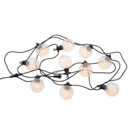 Luke LED Outdoor String Lights Clear Supplement Set
