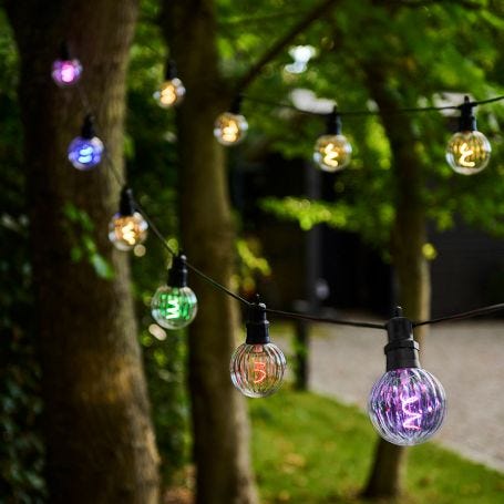 Luke LED Outdoor String Lights Multi Supplement Set