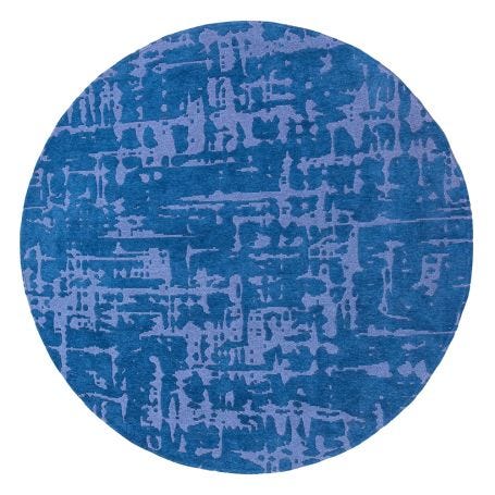 Baobab Rug Blue Round 240cm