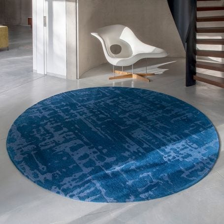 Baobab Rug Blue Round 240cm