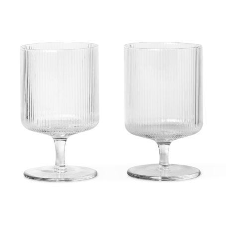Ripple Clear Wine Glass Set of 2