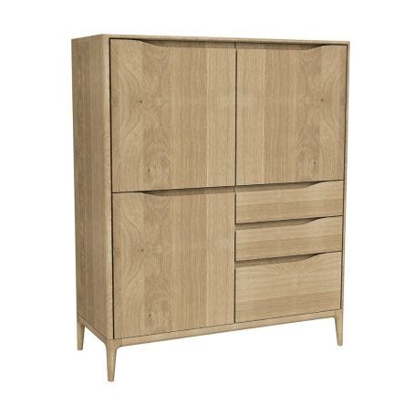 Romana Highboard Clear Matt Oak