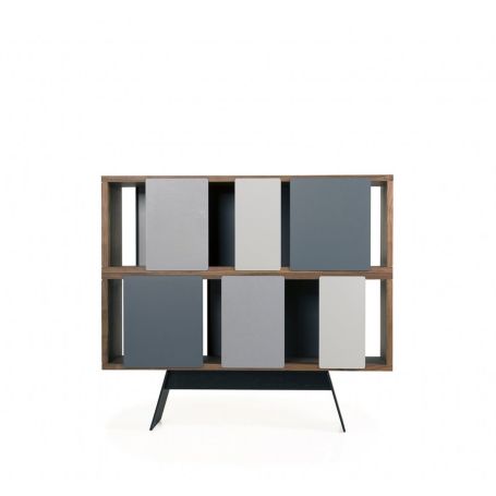 Different Trains Narrow Cabinet Walnut