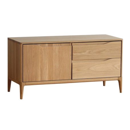 Romana Small AV Unit Clear Matt Oak