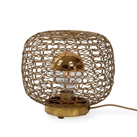Jali Table Lamp Gold