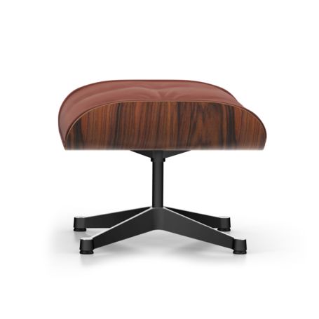 Classic Eames Lounge Ottoman in Santos Palisander & Brandy Leather