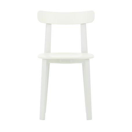 All Plastics Chair in White - Front View