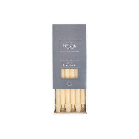 Fluted Dinner Candles Set Of 12