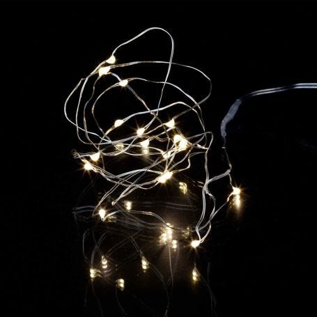 Knirke 40 LED Indoor String Lights Silver Cable 390cm