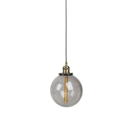 Olson Globe Pendant Light Small Smoke