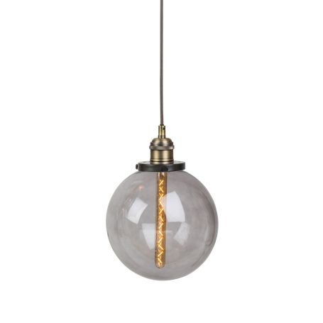 Olson Globe Pendant Medium Smoke