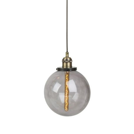 Olson Globe Pendant Light Medium Smoke