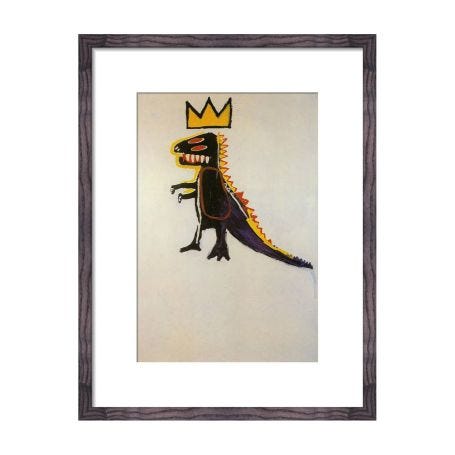 Jean Michel Basquiat Pez Dispenser 1984 framed print
