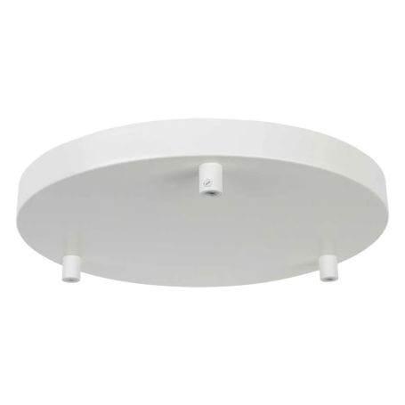 Multiple Pendant Ceiling Rose 3 Outlet White