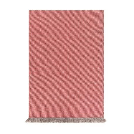 Garden Layers Rug Diagonal Almond Red