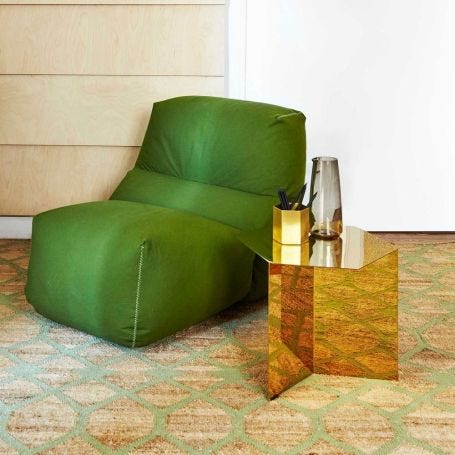 Rodas Kilim Rug Green