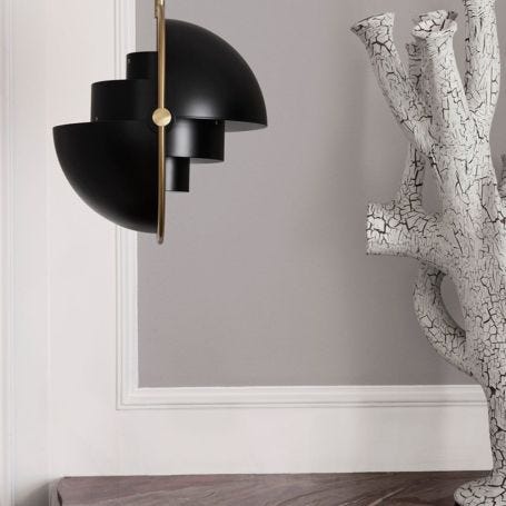 Multi-Lite Pendant Light Chrome Frame