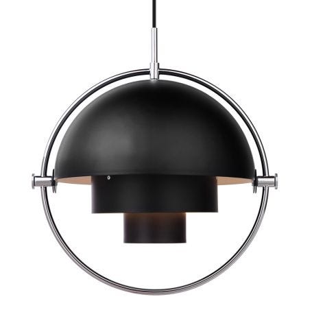 Multi-Lite Pendant Light Chrome Frame