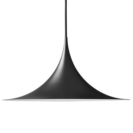 Semi Pendant Matt Black 47cm 