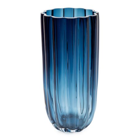 Ripple Vase Midnight Blue Medium