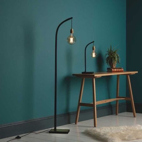 Wheal Noctis Floor Lamp Black