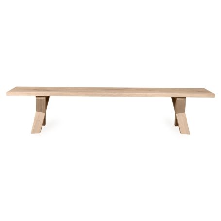 As shown: Oslo table, Oslo bench, Bronte dining chairs in smoke.