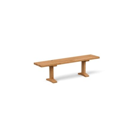 Lisbon Bench 200x35cm Natural Oiled Oak Straight Edge Not Filled