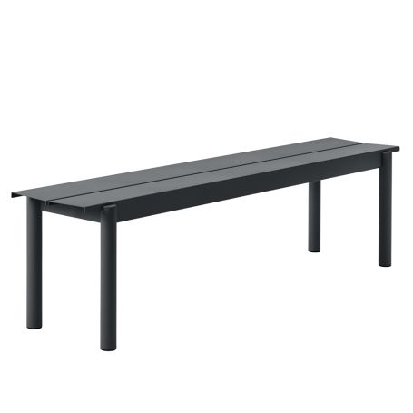 Linear Outdoor Steel Bench