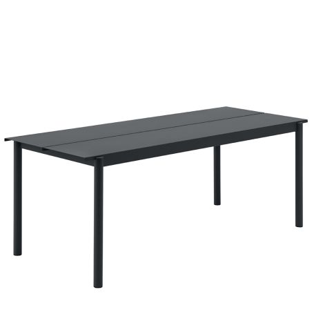 Linear Outdoor Steel Dining Table