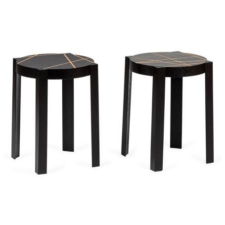 Cats Set of 2 Stools