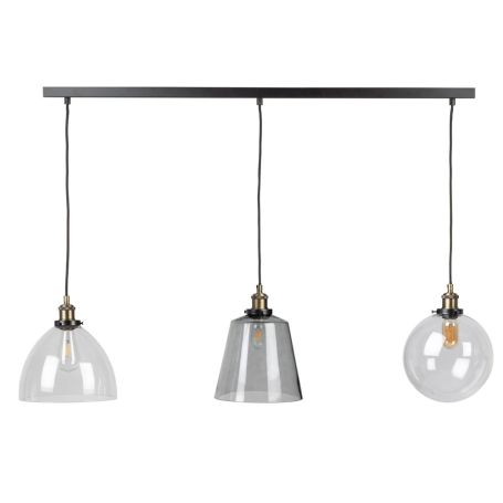 Ceiling Fixture 3 Light Black