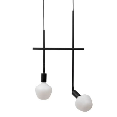Twig 2 Arm Pendant Black
